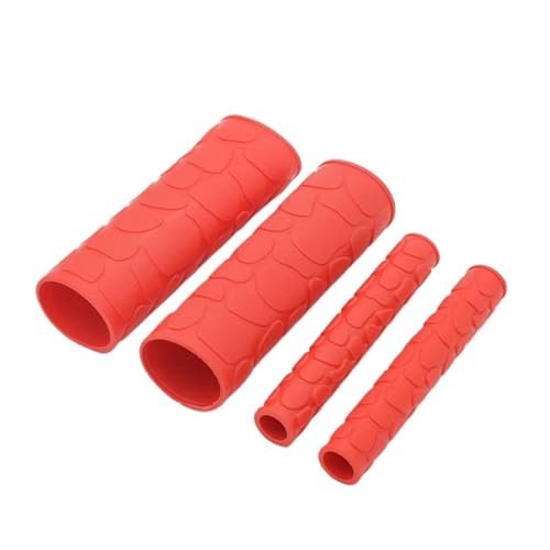 ZGHQHCDRH Motorrad Gabel Universal Motorrad Lenker Grip Bremse Kupplungen Hebel Abdeckung Protector Bar Brems Griff Silikon Hülse(Red) von ZGHQHCDRH