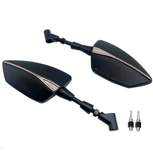 ZGHQHCDRH Motorrad-Seitenspiegel Seitenspiegel Fit Für Benelli TRK502 TRK502X TRK251 TRK 502 TRK502X TRK251 Aluminium CNC Motorrad Seite Spiegel Rückspiegel(Silver) von ZGHQHCDRH