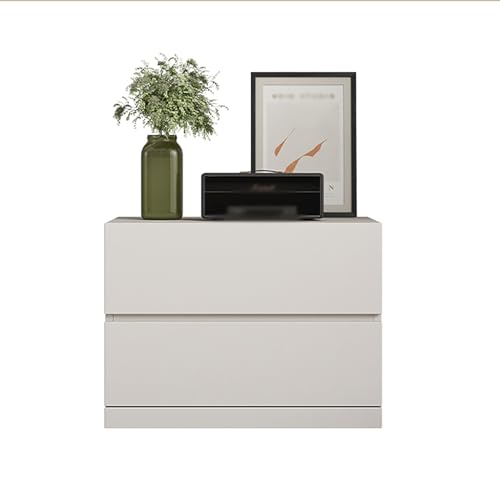 ZGHQHCDRH Nachttisch, Bücherregal, einzigartiger Nachttisch, moderner, Holz-Beistelltisch, Kommode for Schlafzimmer, Bauernhaus-Möbel, Aufbewahrungsorganisator(White) von ZGHQHCDRH