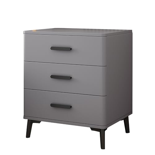 ZGHQHCDRH Nachttisch, Moderne Nachttische, Nachttisch mit Schrank, for Schlafzimmer Stauraum, 3 Schubladen, Kommode for(Gray Board a,40x40x60cm) von ZGHQHCDRH