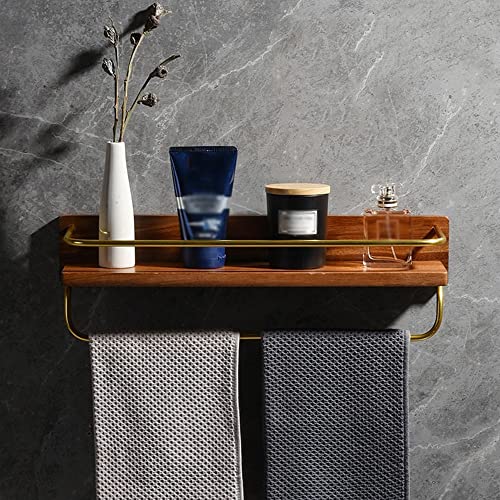 ZGHQHCDRH Regal mit Aluminiumhaken – Schwebendes Aufbewahrungsregal for Kosmetika, Shampoo und Handtücher 30 cm großer Gewürz-Organizer for die Küche(45cm Rod) von ZGHQHCDRH