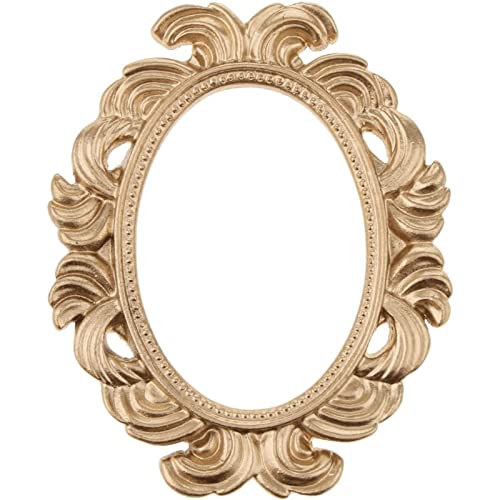 ZGHQHCDRH Retro-Bilderrahmen, Europäischer Retro-Bilderrahmen im Palaststil, Hochzeitsgeschenk for Freunde und Familie aus goldenem Kunstharz, Bilderrahmen for Tischfotos von ZGHQHCDRH