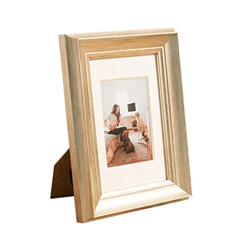 ZGHQHCDRH Retro-Bilderrahmen, Kreativer Bilderrahmen aus Kunstharz zur Tischmontage, for Aufhängen an der Wand (Bilderrahmen)(Grey,(21 * 29.7cm)) von ZGHQHCDRH