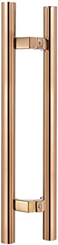 ZGHQHCDRH Schiebetür-Glasdusche mit Push-Pull-Funktion, 61/79/99/119/159 cm, H-förmige Rundstange, doppelseitig(Length120CM) von ZGHQHCDRH