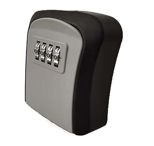 ZGHQHCDRH Schlüsselsicherung, Kombinationsschlüsselschrank, Schlüsselsafe zur Wandmontage, großer interner Stauraum for Haus- oder Büroschlüssel(Grey) von ZGHQHCDRH