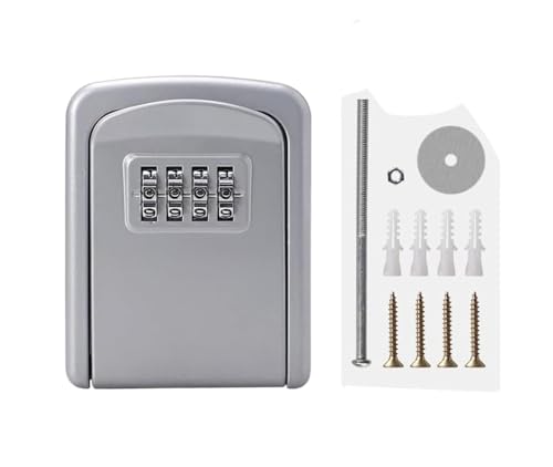 ZGHQHCDRH Schlüsselsicherung, Passwort-Schlüsselbox, wetterfeste Schlüsselsafe-Box, geeignet for Zuhause, Fabrik, Dekorationsunternehmen, Geschenk zur Schlüsselaufbewahrung auf der Baustelle(Silver) ZGHQHCDRH Schlüsselsicherung, Passwort-Schlüsselbox, wetterfeste Schlüsselsafe-Box, geeignet for Zuhause, Fabrik, Dekorationsunternehmen, Geschenk zur Schlüsselaufbewahrung auf der Baustelle(Silver) von ZGHQHCDRH