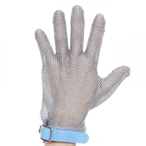 ZGHQHCDRH Schnittschutzhandschuhe Schnittfeste Handschuhe aus Edelstahl, Maschinenwerkstatt, Reparaturwerkstatt, Schlachthof, Sicherheitsarbeit, Kettenhemd, schnittfeste Handschuhe(1PCS/XXS) von ZGHQHCDRH