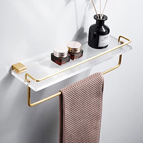 ZGHQHCDRH Schwebendes Aufbewahrungsregal zur Wandmontage for Kosmetika, Handtücher und Gewürze – 50 cm robuster Organizer, platzsparendes Design(50cm Rod) von ZGHQHCDRH