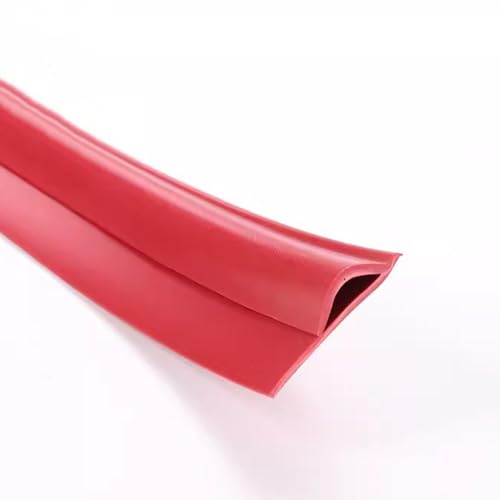 ZGHQHCDRH Selbstklebende Bodenübergangsleiste – 1–10 m Lange PVC-Kantenleiste for Schutz von Teppichen und Bodenbelägen(Red,L10m) von ZGHQHCDRH