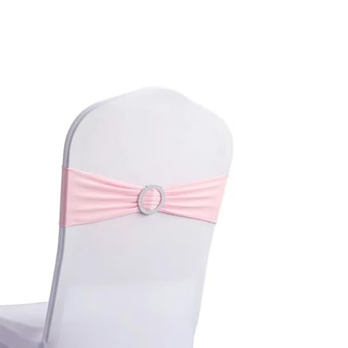 ZGHQHCDRH Stuhlschleifen， 10 Teile/Satz Band Bowknot Hotel Multifunktions Einfarbig Esszimmer Stuhl Schärpen Hochzeit Bankett Party Hote Home Decor-10 pc(Light Pink) von ZGHQHCDRH