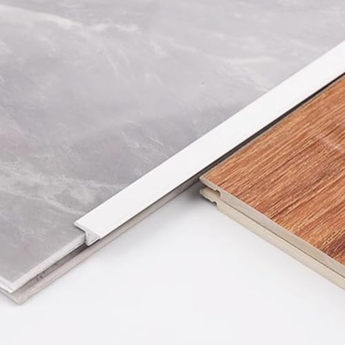 ZGHQHCDRH T-Form-Bodenübergangsleiste aus Aluminiumlegierung – 270 cm, wasserdicht und rostfrei, for Holz zu Fliesen und mehr(6mm) von ZGHQHCDRH
