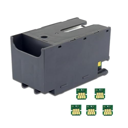 ZGHQHCDRH T6716 ​​T671600 Wartungstank Kompatibel und 5 Stück Chip + 2 Stück T9651 Patronenchip von ZGHQHCDRH