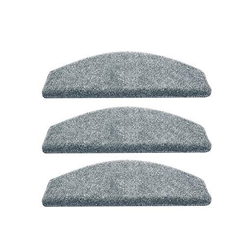 ZGHQHCDRH Treppenmatten, 3 Stück weicher, Grauer, Rutschfester Trittpolster-Schutzteppich for den Innenbereich, wiederholen Sie das Einfügen ohne Spuren(100 * 24 * 3cm) von ZGHQHCDRH