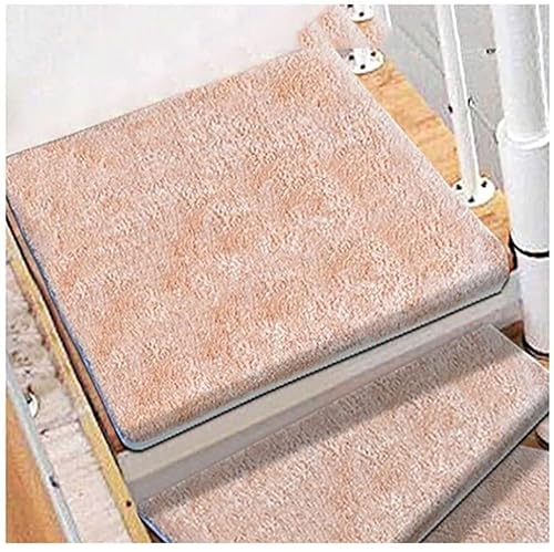ZGHQHCDRH Treppenmatten, Selbstklebende Unterlage, rutschfeste Trittschutz-Teppichabdeckung, Treppenteppich, Teppichmatte for Treppen(70 * 70cm) von ZGHQHCDRH