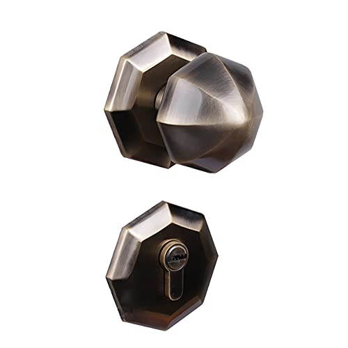 ZGHQHCDRH Türhebelschloss aus satiniertem Nickel – Schlüsselloser Griff for Schlafzimmer und Badezimmer – Robuste Kupferkonstruktion – Umkehrbares Gerät – Einfache Installation(ModelF) von ZGHQHCDRH