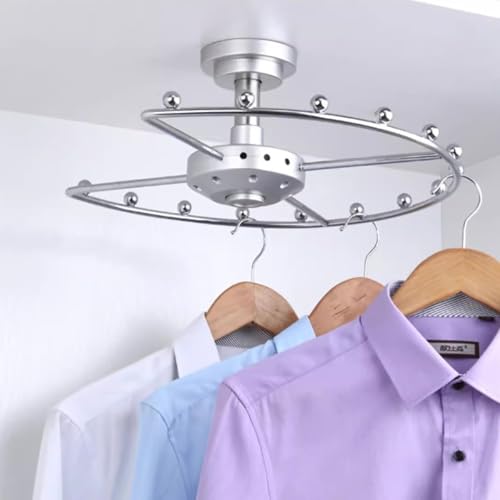 ZGHQHCDRH Um 360° drehbarer Eckkleiderständer – Runde Kleiderstange aus Metall zum Aufhängen von Kleidung, Garderobenständer mit großer Kapazität, platzsparendes Design ZGHQHCDRH Um 360° drehbarer Eckkleiderständer – Runde Kleiderstange aus Metall zum Aufhängen von Kleidung, Garderobenständer mit großer Kapazität, platzsparendes Design von ZGHQHCDRH