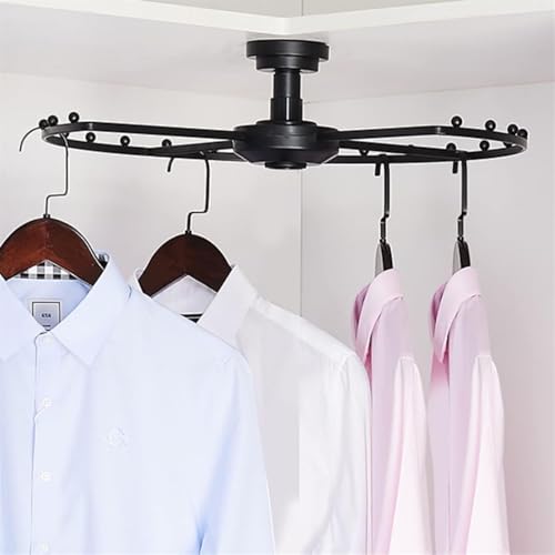 ZGHQHCDRH Um 360° drehbarer Eckkleiderständer – Runde Kleiderstange aus Metall zum Aufhängen von Kleidung, Garderobenständer mit großer Kapazität, platzsparendes Design ZGHQHCDRH Um 360° drehbarer Eckkleiderständer – Runde Kleiderstange aus Metall zum Aufhängen von Kleidung, Garderobenständer mit großer Kapazität, platzsparendes Design von ZGHQHCDRH
