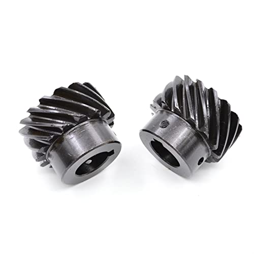 Zahnräder, 2PCS 1M 13T 15T 20T Kegelradgetriebe 45 Grad Stirnradgetriebe Versetzte Getriebe 6mm 12mm 15mm Bohrung 1 Modul 15 Zähne Stirnrad Kegelrad(12mm Bore 1M 13 Teeth) von ZGHQHCDRH