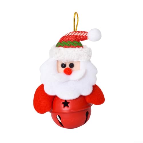 festlicher Schmuck, Stabiler Weihnachtsglockenschmuck mit Eisenrahmen for Baum- und Tischdekorationen(Santa Claus B) von ZGHQHCDRH