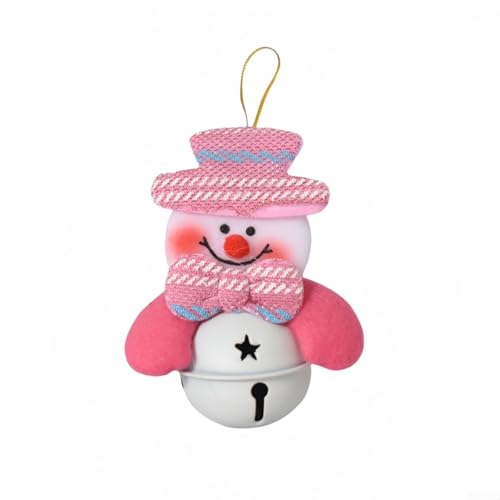 festlicher Schmuck, Stabiler Weihnachtsglockenschmuck mit Eisenrahmen for Baum- und Tischdekorationen(Snowman B) von ZGHQHCDRH