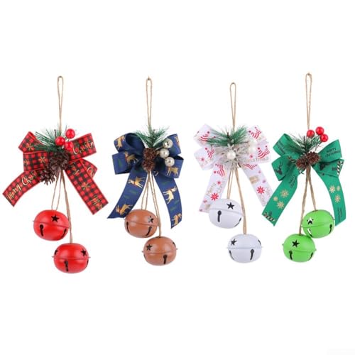 festlicher Schmuck, Warmer und einladender Weihnachtsglockenanhänger mit charmanten rustikalen Elementen(Brown) von ZGHQHCDRH