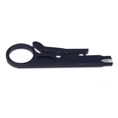 1PC Draht Stripper Messer Crimper Zange Crimpen Werkzeug Kabel Abisolieren Draht Cutter Multi Werkzeuge Schnitt Linie Multifunktionale Hand Werkzeuge(Black) von ZGJIAJU