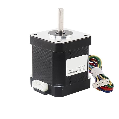 2-phasiger 4-adriger 48-mm-Nema17-Schrittmotor 1,8 A 52 N.CM 17HS8401S-0.9 CNC-Laser-3D-Lichtbühnen-Schrittmotor(17HS8401S-0.9 X5PCS) von ZGJIAJU