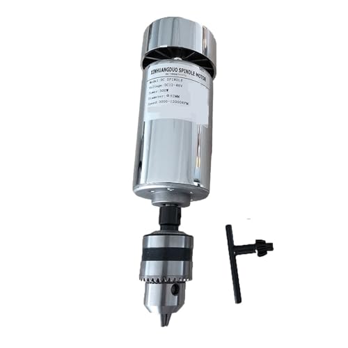 200 W/300 W/400 W/500 W Graviermaschinen-Spindelmotor, Luftgekühlt, Hochgeschwindigkeits-CNC (Bohrfutter-Spannbereich: 1,5–10 Mm) Präzision Effizient(300W Spindle) von ZGJIAJU