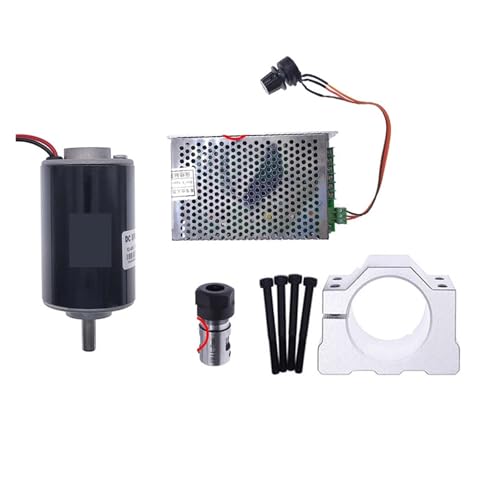 200 W 48 V Gleichstrom-Spindel-Set, 0–60 V, Einstellbarer Geschwindigkeitsregler, Netzteil, Beide For Graviermaschine Präzision Effizient(48V 200W 4) von ZGJIAJU