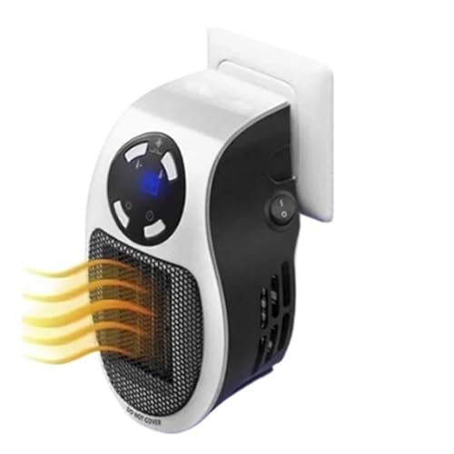 400 W Elektrische Wandheizung Mini Tragbarer Plug-in-persönlicher Raumwärmer For Innenheizung Camping Jeder Ort Einstellbare Thermosta Energie Geräuschlos(D) von ZGJIAJU