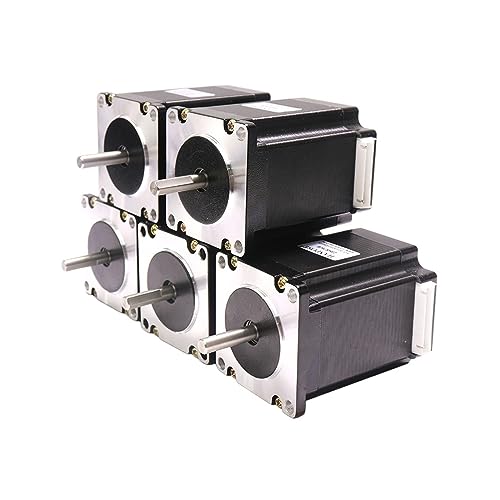 5 Stücke Nema 23 Schrittmotor 57 Motor 189N.cm 269oz.in 2,8 A 76mm 23HS7628 57 Schrittmotor 4-leiter For CNC Fräsen Maschine(23HS7628-6.35mm X5) von ZGJIAJU