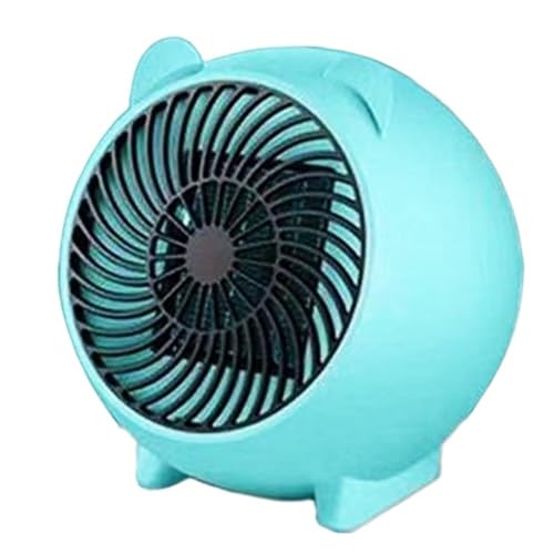 900 W Nette Cartoon Heizung Desktop Kleine Tragbare Raum Fuß Wärmer Winter Niedrigen Verbrauch Elektrische Hause Schlafsaal Schlafzimmer Energie Geräuschlos(Blue) von ZGJIAJU
