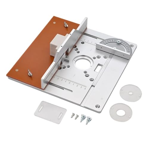 Aluminium Router Tisch Einsatz Platte Holz Fräsen Flip Board Mit Gehrung Gauge For Holzbearbeitung Bänke Router Platte Präzise Einfach von ZGJIAJU