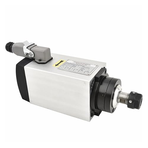 CNC 1,5 KW/3 KW/4 KW/4,5 KW/6 KW Quadratische Luftkühlung Spindel ER11/ER20 Spannzange Luftgekühlte Spindel For CNC Gravur Maschine Mini Drehmaschine Präzision Effizient(4000W,Without Edge) von ZGJIAJU