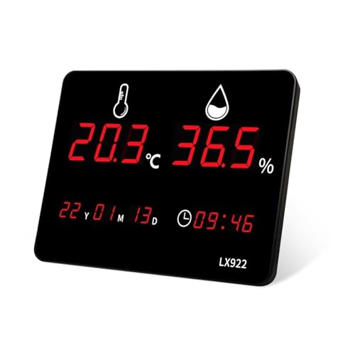 Digitales LED-Hygrometer, Saunathermometer, Temperatur- Und Feuchtigkeitsmonitor For Den Innen- Und Außenbereich Mit Alarm, Temperaturmessgerät, Feuchtigkeitsmesser Genaue Messung Digitales LED-Hygrometer, Saunathermometer, Temperatur- Und Feuchtigkeitsmonitor For Den Innen- Und Außenbereich Mit Alarm, Temperaturmessgerät, Feuchtigkeitsmesser Genaue Messung von ZGJIAJU