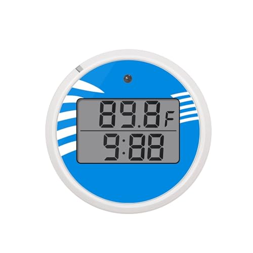 Digitales Schwimmendes Badethermometer Mit Timer -20~70℃ IP6X Wasserdichtes Wassertemperaturmessgerät For Schwimmbad, Spa, Eisbad Genaue Messung(Blue) von ZGJIAJU