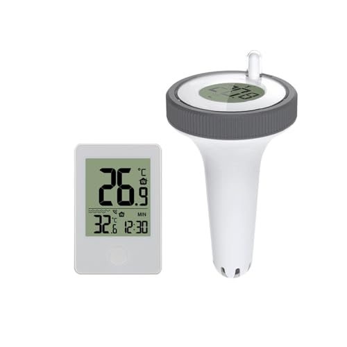Drahtloses Schwimmendes Poolthermometer, Schwimmbadwasser, SPA, Aquarien, Digitaler LCD-Temperaturmonitor Genaue Messung Drahtloses Schwimmendes Poolthermometer, Schwimmbadwasser, SPA, Aquarien, Digitaler LCD-Temperaturmonitor Genaue Messung von ZGJIAJU