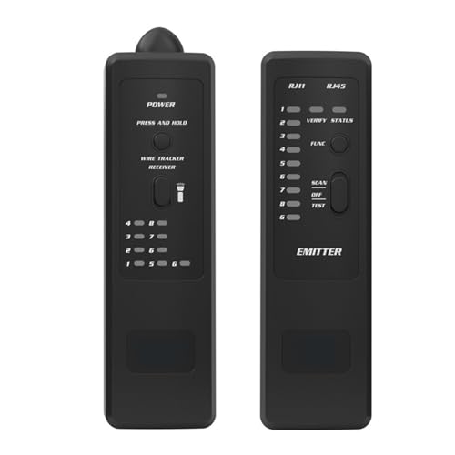FWT8X Netzwerkkabeldetektor RJ11/45 LAN Ethernet Telefonkabeltester Schwarz FWT8X Netzwerkkabeldetektor RJ11/45 LAN Ethernet Telefonkabeltester Schwarz von ZGJIAJU