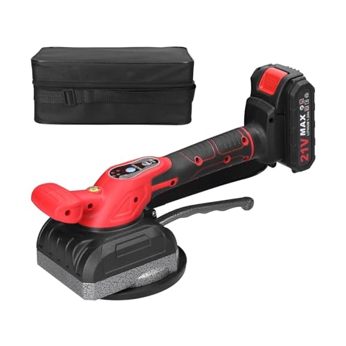 Fliesenvibrationsgerät 21V Fliesenlegermaschine, Hohe Belastbarkeit, Wand- Und Bodenfliesenverlegung, Vibrierendes Werkzeug, Heimdekoration, Mit Vergrößertem Saugnapf(1 Battery) von ZGJIAJU