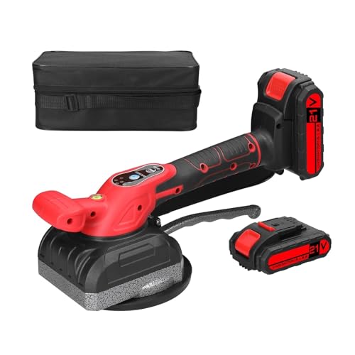 Fliesenvibrationsgerät 21V Fliesenlegermaschine, Hohe Belastbarkeit, Wand- Und Bodenfliesenverlegung, Vibrierendes Werkzeug, Heimdekoration, Nutzwerkzeuge Mit Akku(2 battery) von ZGJIAJU