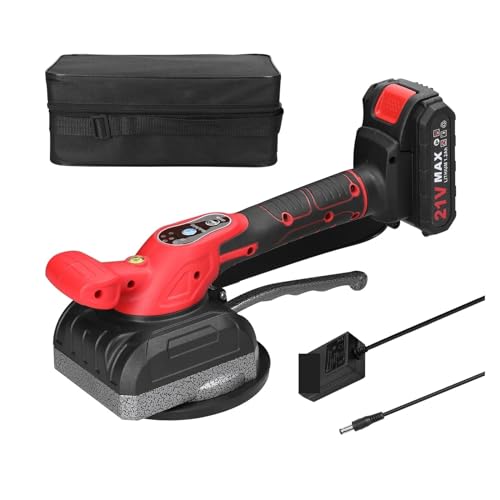 Fliesenvibrationsgerät 21V Fliesenlegermaschine, Hohe Belastbarkeit, Wand- Und Bodenfliesenverlegung, Vibrierendes Werkzeug, Mehrzweckwerkzeuge Mit Vergrößertem Saugnapf(1pcs battery) von ZGJIAJU