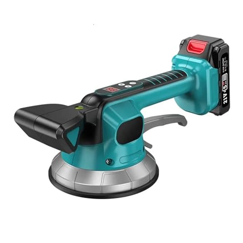 Fliesenvibrationsgerät DC21V 10-Gang-Fliesenmaschine, Elektrische Wand- Und Bodenfliesenverlegung, Vibrierendes Werkzeug, Vergrößerter Saugnapf, Heim-Fliesenpflastergerät von ZGJIAJU