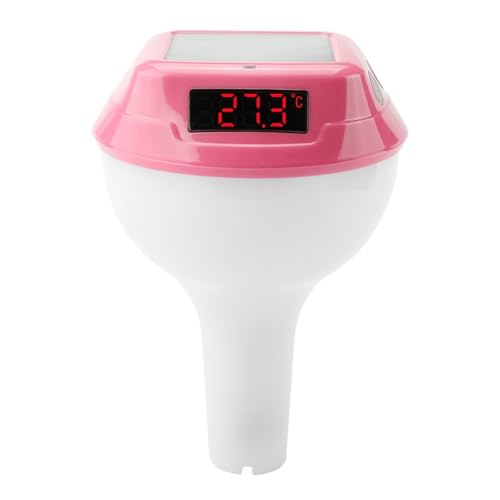 Intelligentes Solarbetriebenes Poolthermometer Mit Digitaler LED-Anzeige Genaue Messung(Pink) von ZGJIAJU