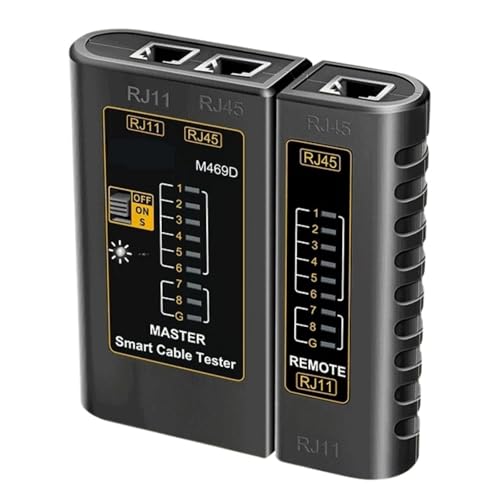 Kabel LAN Tester Netzwerk Kabel Tester Kabeltester Netzwerk Tools Netzwerk Wartung(Black) von ZGJIAJU