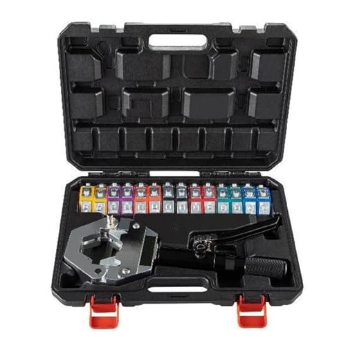 Manuelles AC-Schlauch-Crimper-Set Mit 7 Werkzeugen, Hydraulisches Schlauch-Crimpwerkzeug, Hydraulische Presse, Auto-Klimaanlage-Reparatur-Set Manuelles AC-Schlauch-Crimper-Set Mit 7 Werkzeugen, Hydraulisches Schlauch-Crimpwerkzeug, Hydraulische Presse, Auto-Klimaanlage-Reparatur-Set von ZGJIAJU