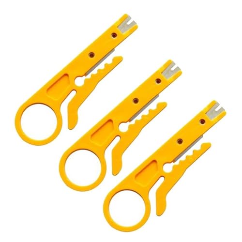 Mini Tasche Abisolierzange Messer Crimper Zange Crimpen Werkzeug Kabel Abisolieren Draht Cutter Tragbare Reparatur Hand Werkzeug Teile Zange(3pc) von ZGJIAJU