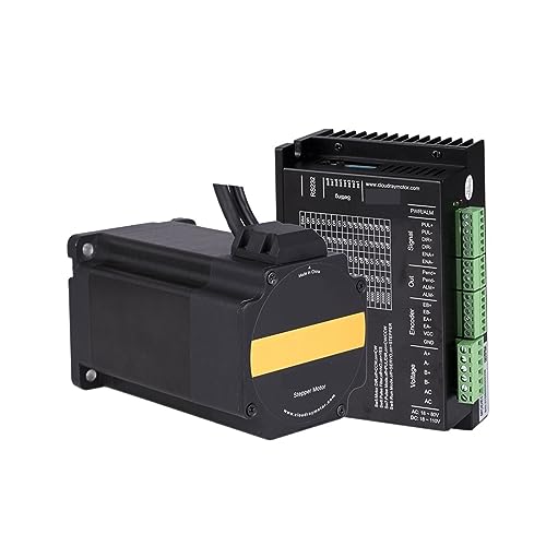 Nema 34 Geschlossener Schrittmotorsatz Mit Encoder 8,5 Nm 4,9 A Und 20–80 VAC/24–100 VDC Treiber Mit 1,5 M Kabel von ZGJIAJU
