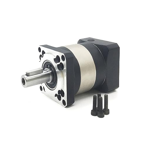 Nema23 Motor Getriebe Planetenreduzierer Abwärtsreduzierungsgetriebe 6,35/8/9,525/11/14 mm Eingang for 200 W 400 W 60 mm Servomotor(Ratio 4 to 1,9.525mm Input) von ZGJIAJU