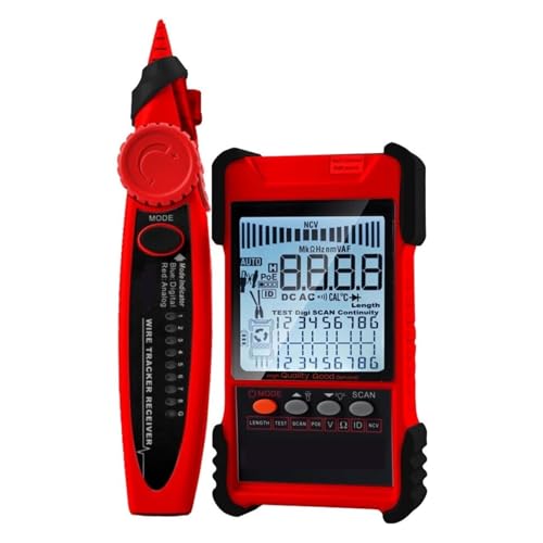 Netzwerkkabeltester Multimeter LAN Kabel Trace Test Längenmessung Empfindlichkeit Einstellbar Line Tracer(ET616) von ZGJIAJU
