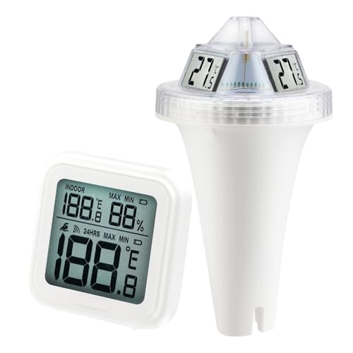 Poolthermometer, Digitales Poolthermometer, Schwimmendes, Leicht Ablesbares, Wasserdichtes IP68-Poolthermometer For Schwimmen Genaue Messung Poolthermometer, Digitales Poolthermometer, Schwimmendes, Leicht Ablesbares, Wasserdichtes IP68-Poolthermometer For Schwimmen Genaue Messung von ZGJIAJU